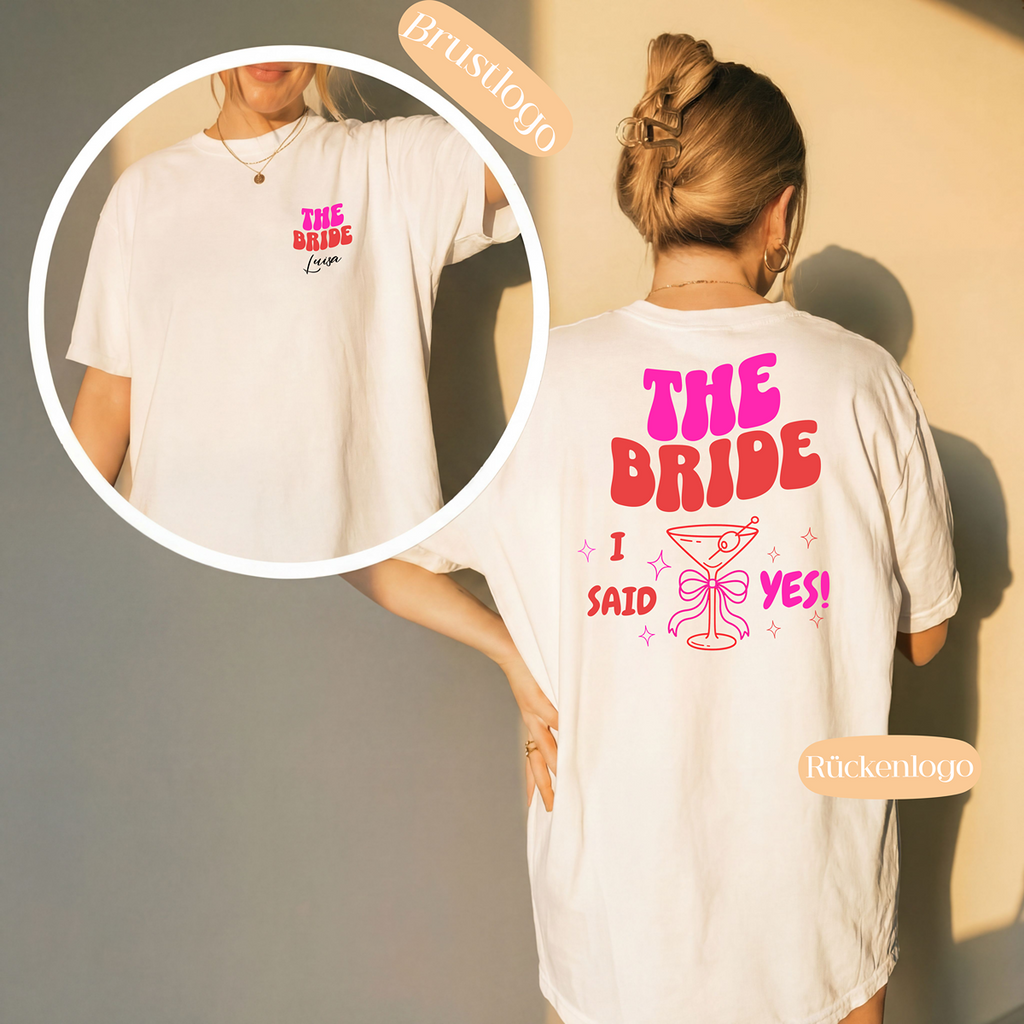 The Bride / The Crew – Euer JGA Partnerlook - JGA Shirt
