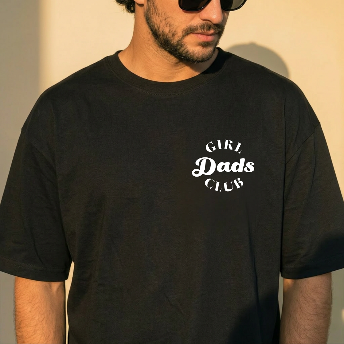Girl Dads Club T-Shirt - Personalisiertes Papa Shirt