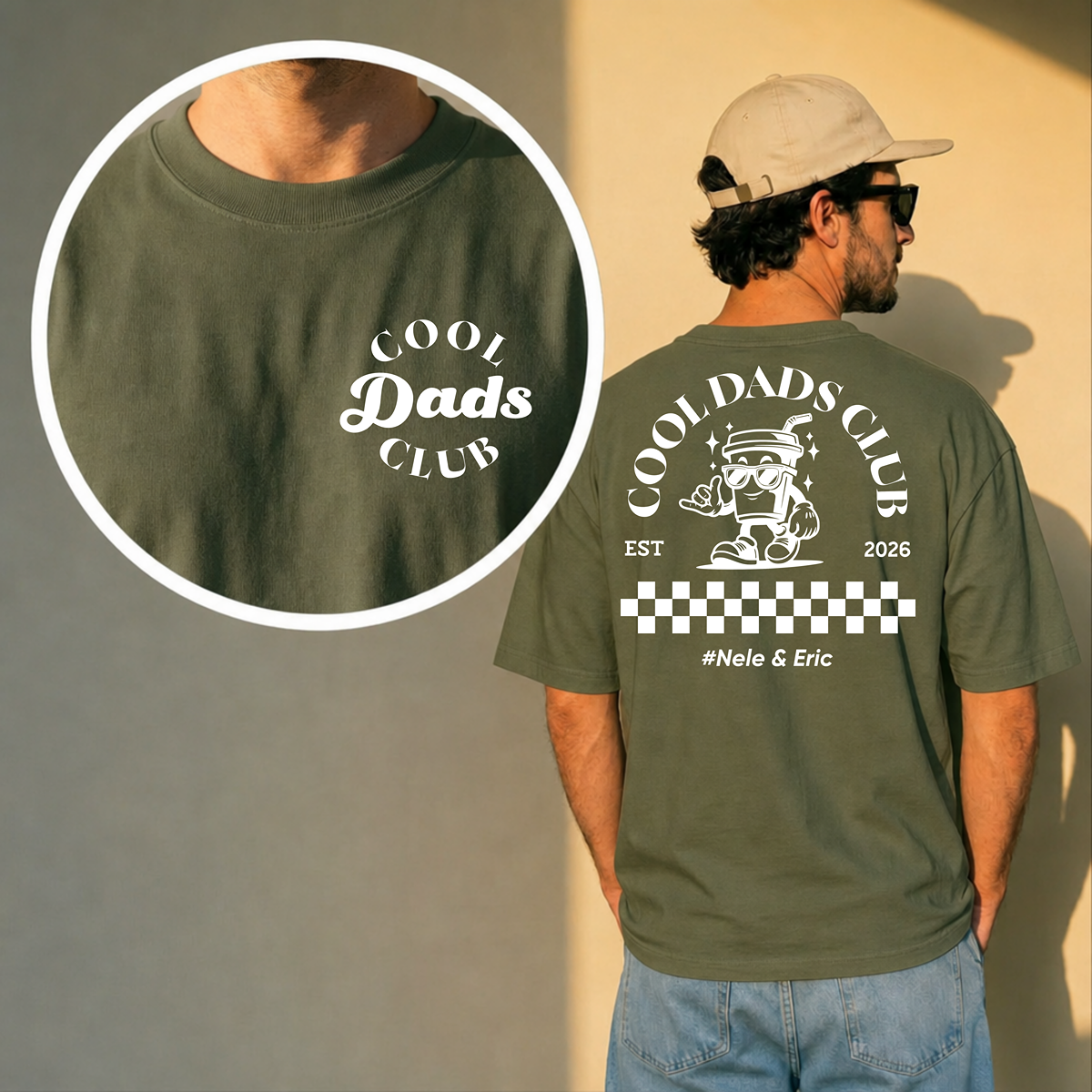 Cool Dads Club T-Shirt | Name & Datum Personalisierbar