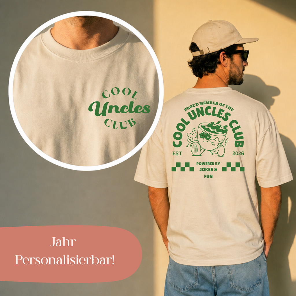 Cool Uncles Club T-Shirt | Das personalisierte Onkel-Shirt