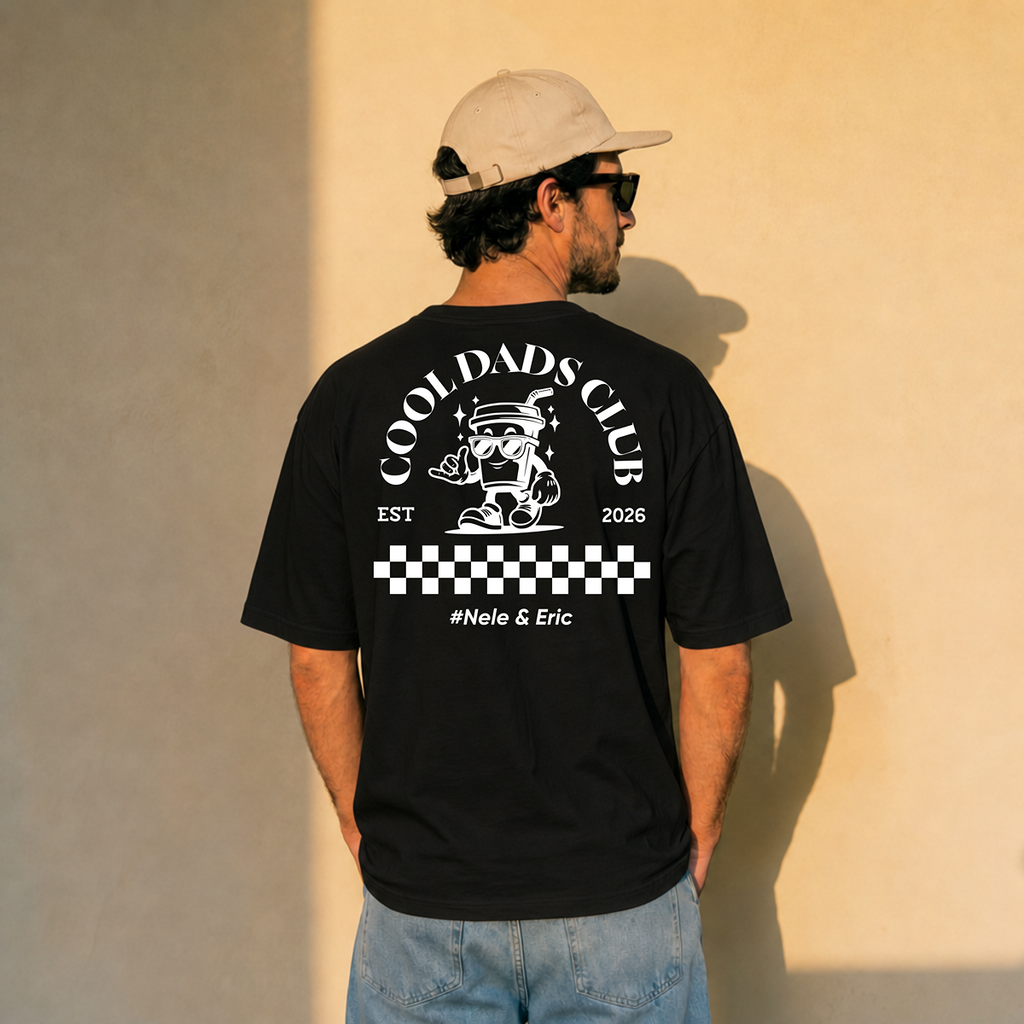 Cool Dads Club T-Shirt | Name & Datum Personalisierbar
