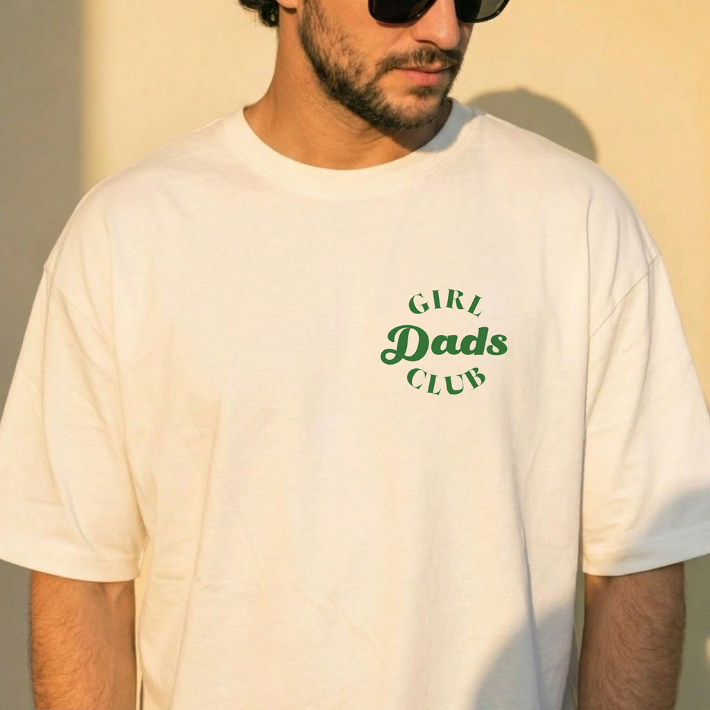 Girl Dads Club T-Shirt - Personalisiertes Papa Shirt
