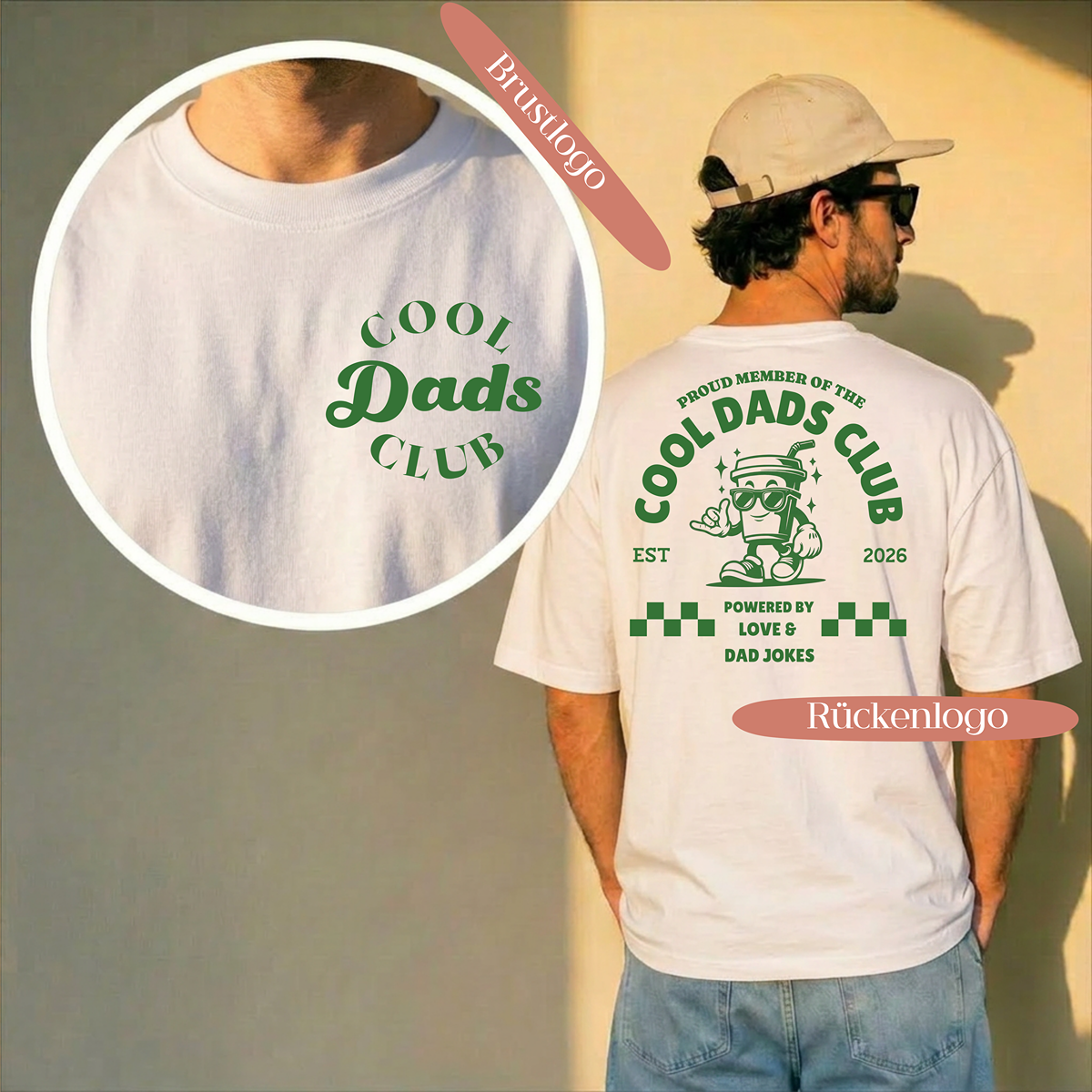 Cool Dads Club T-Shirt | Das personalisierte Papa-Shirt