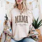 Personalisiertes Kuh Design Mama T-Shirt