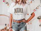 Personalisiertes Kuh Design Mama T-Shirt